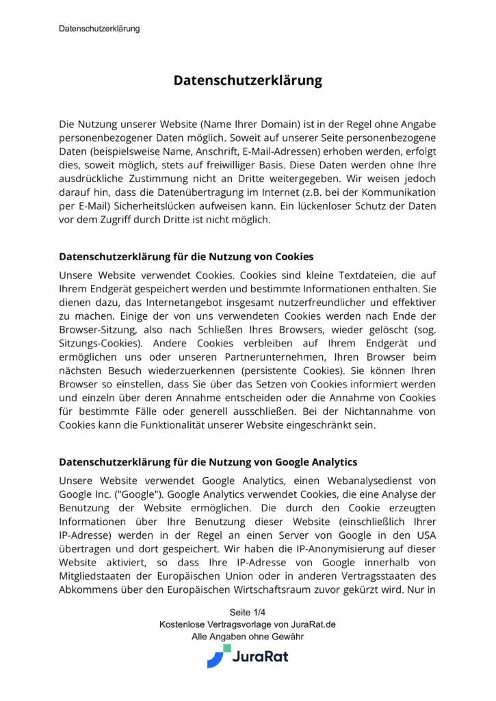 Dienstanweisung Datenschutz Muster – WKNVRC